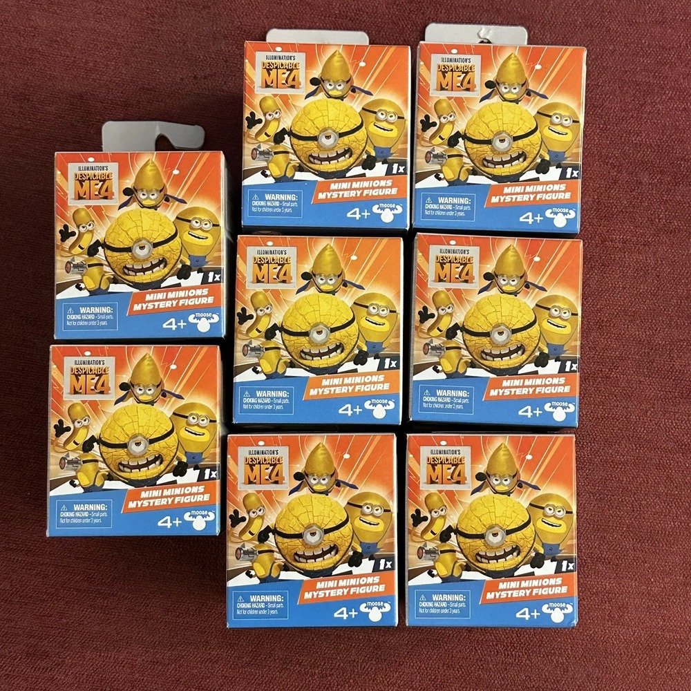 Lot 8 - Despicable Me 4 Minions Mini Mystery Series 1 Figures Sealed